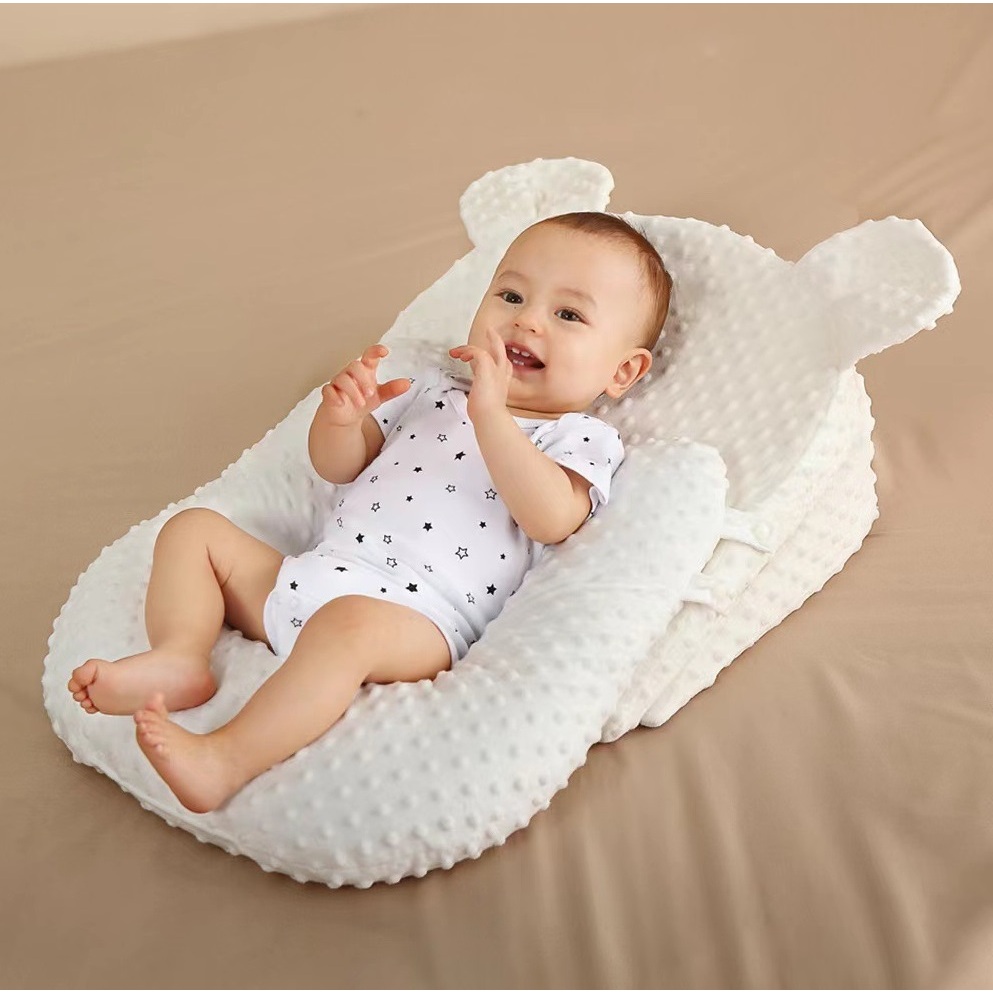 New Multi functional Anti Reflux Baby Pillow Anti Colic Baby Pillow with Adjustable Washable Wedge Pillow Case Shopee Singapore