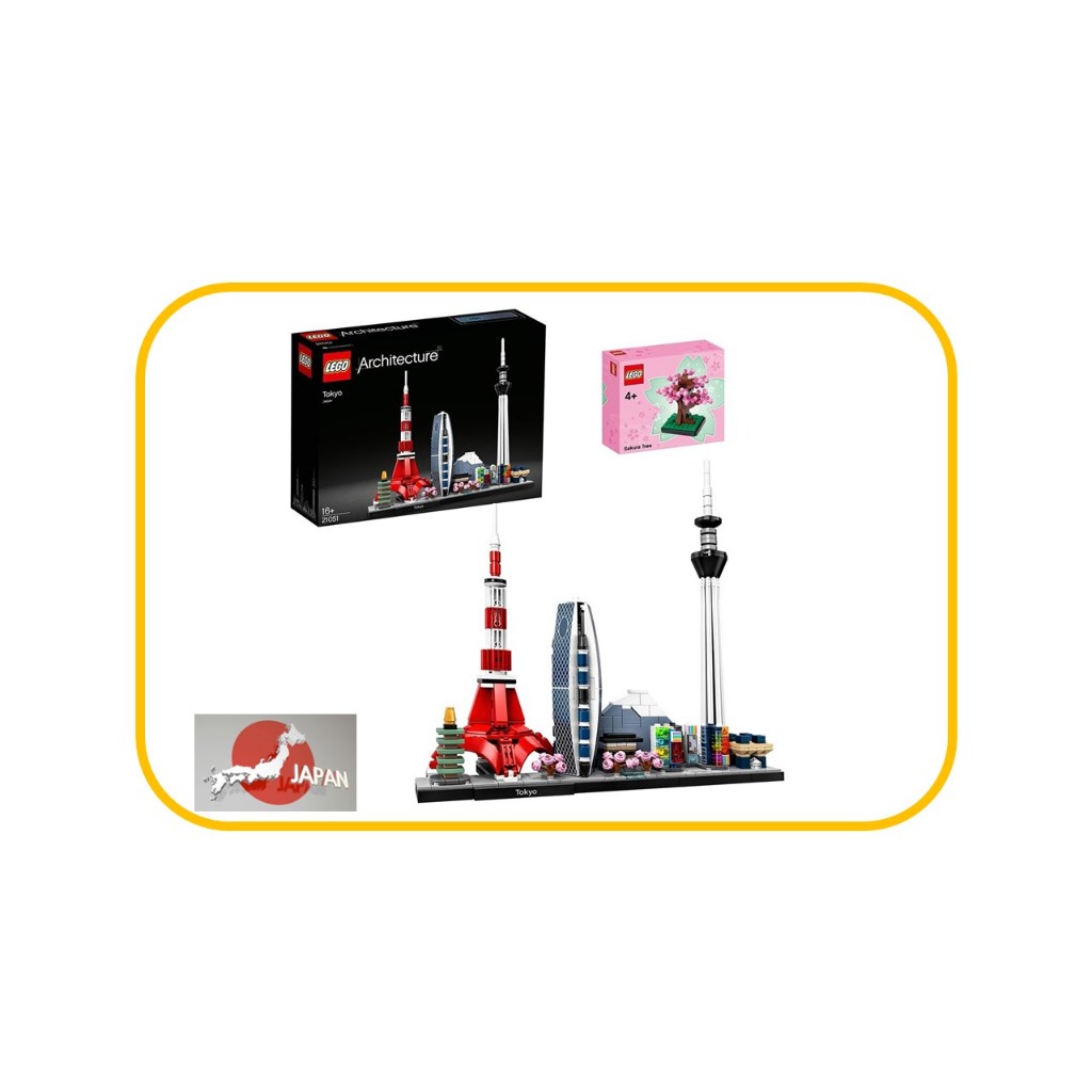 LEGO Architecture Tokyo 21051 Sakura mini set Japan only included Shopee Singapore