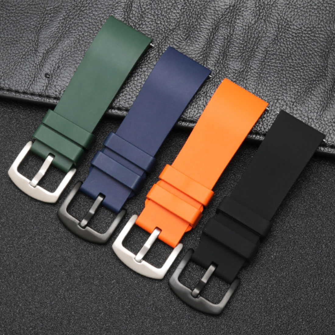 Strapseeker Theo Hybrid Nylon & FKM Rubber Performance Watch Band -  Replacement Watch Bands Quality Waterproof - Watch