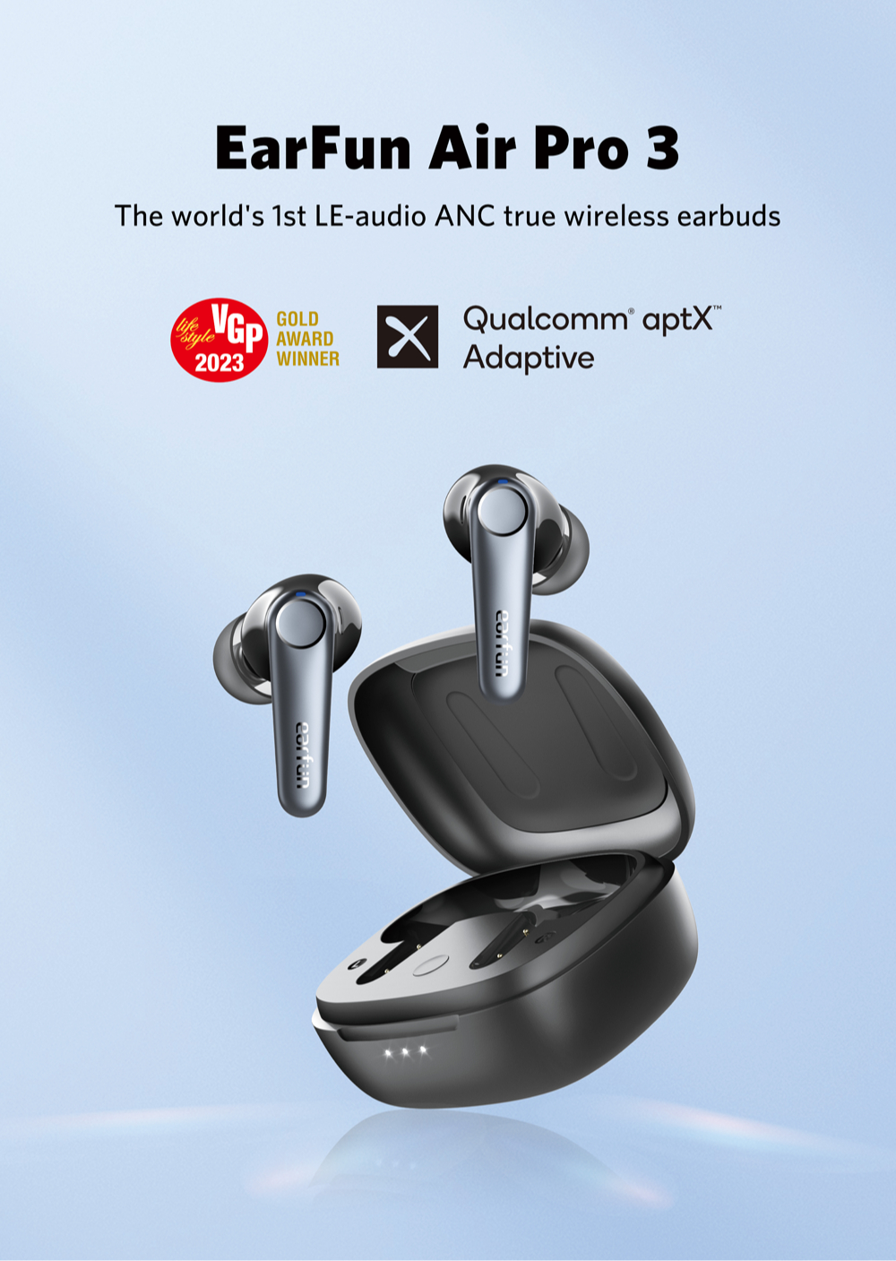 EarFun Air Pro 3  LE-Audio ANC True Wireless Earbuds