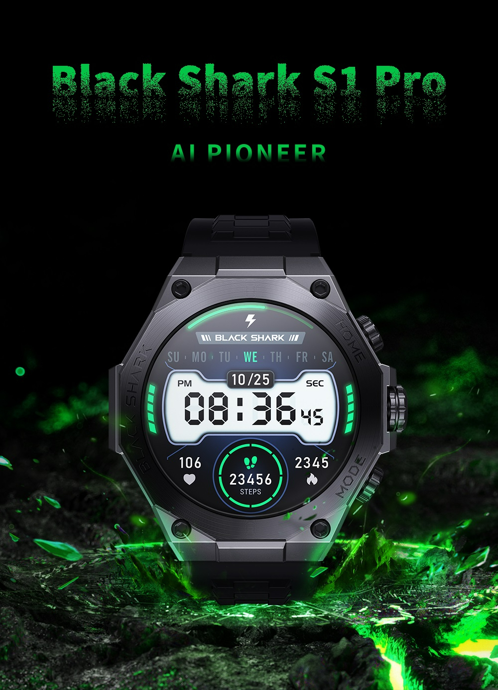 All black 2025 shark watch