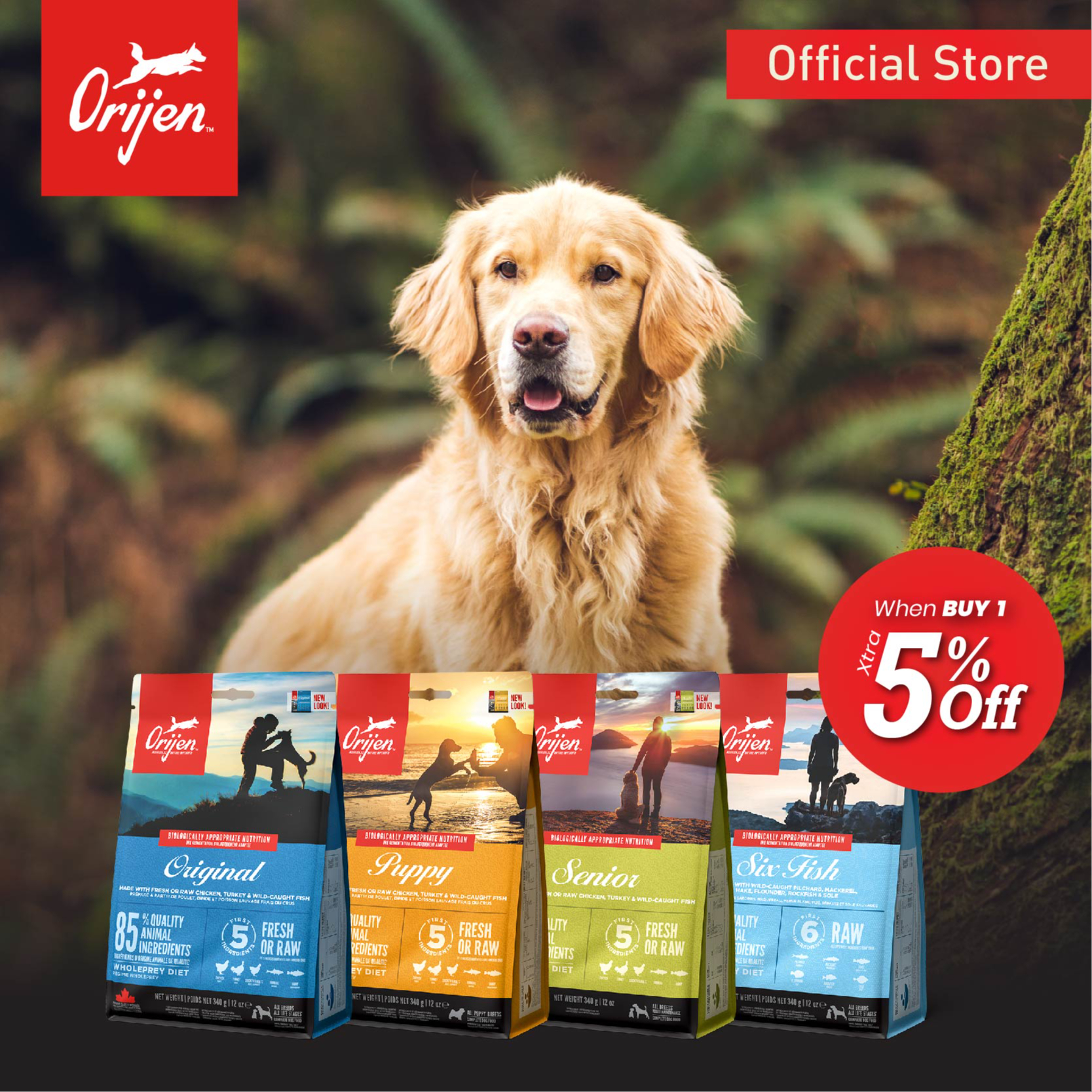 Orijen shop golden retriever