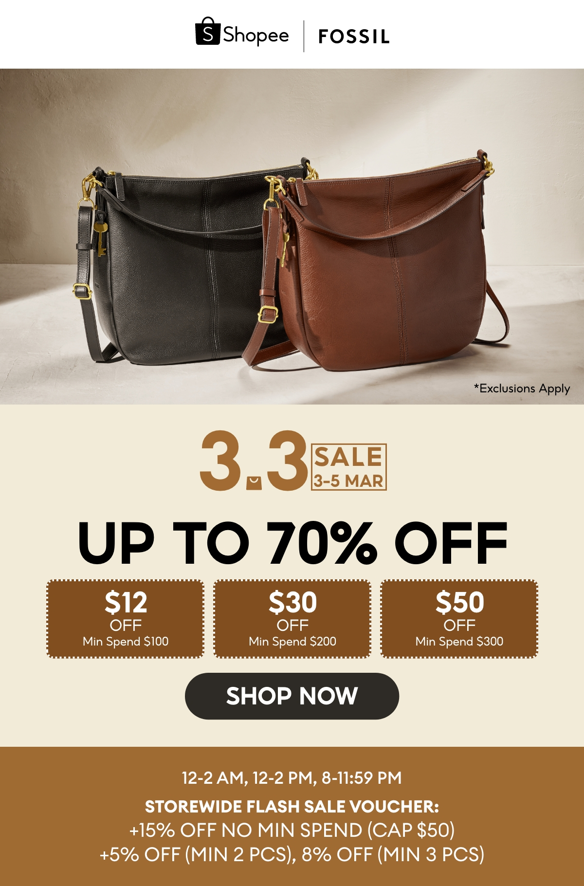 Fossil bag cheap singapore sale