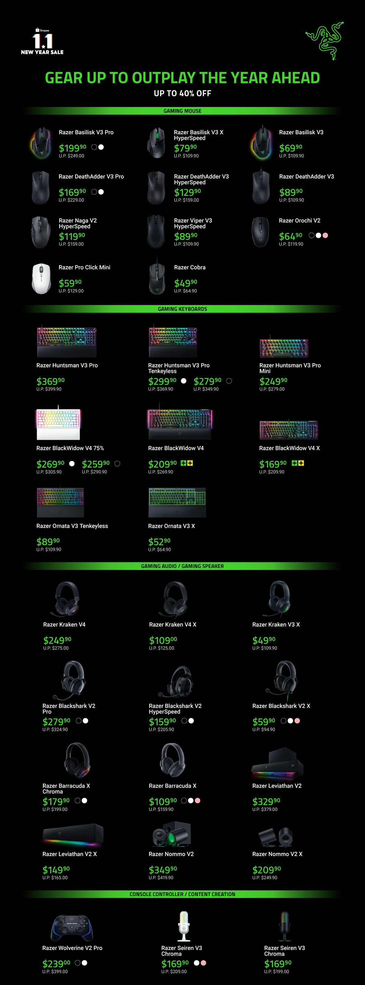 Official Razer Store, Online Shop Dec 2025 | Shopee Singapore