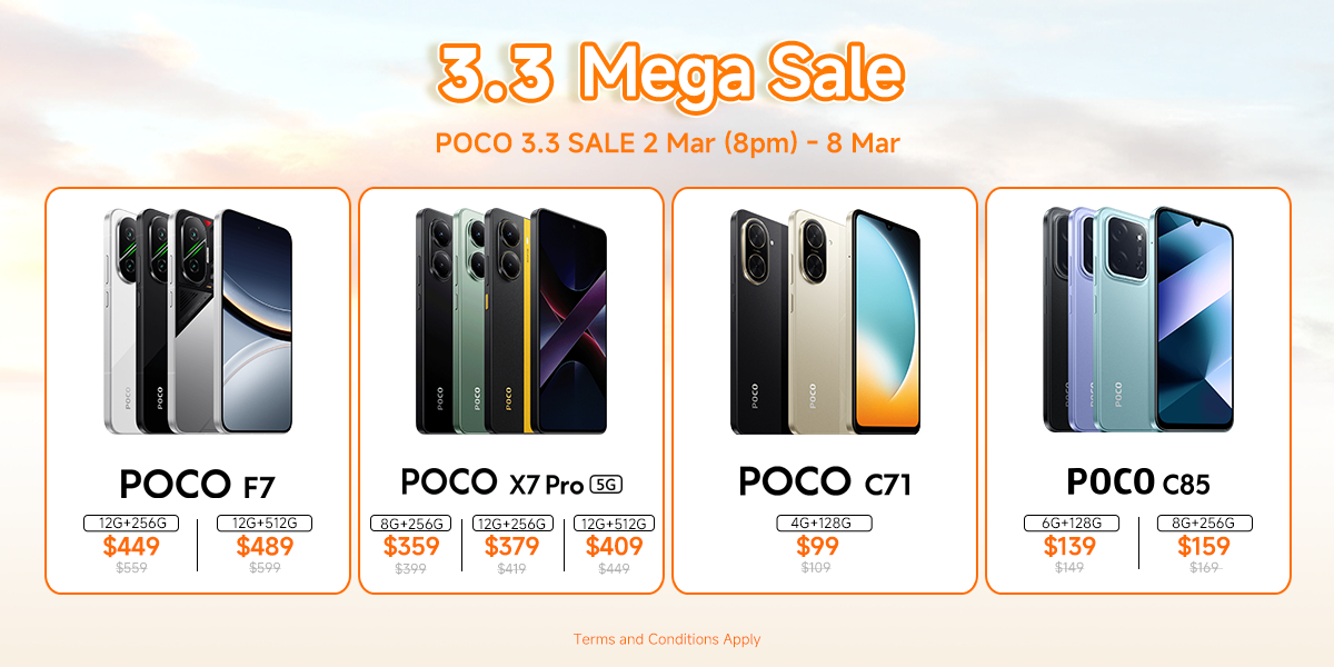 POCO Official Store, Online Shop Mar 2026 | Shopee Singapore