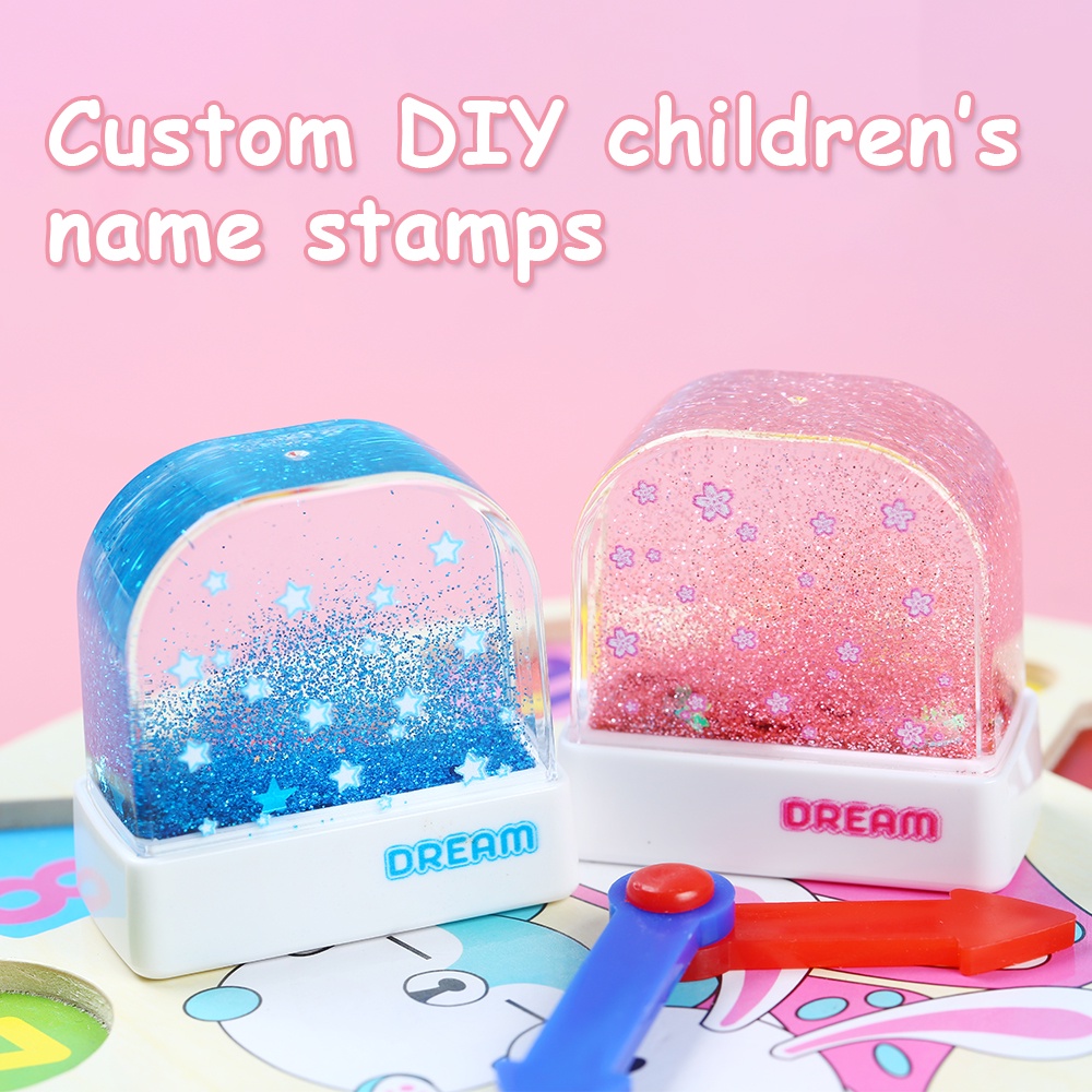 Custom Name Stamp For Baby Children Teacher Teach Tool Cute DIY Personalized  Logo Seal Printer For Clothes Kindergarten Safety