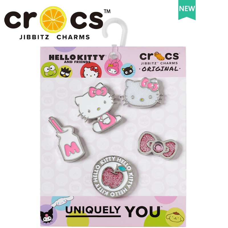 Hello Kitty Glitter Cat Jibbitz Shoe Charm - Crocs