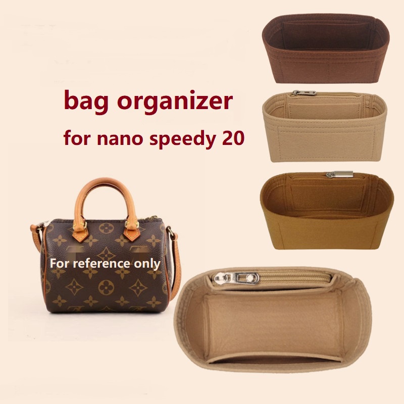 Luxury Felt Bag Organiser - Medium Grey - For Speedy 30