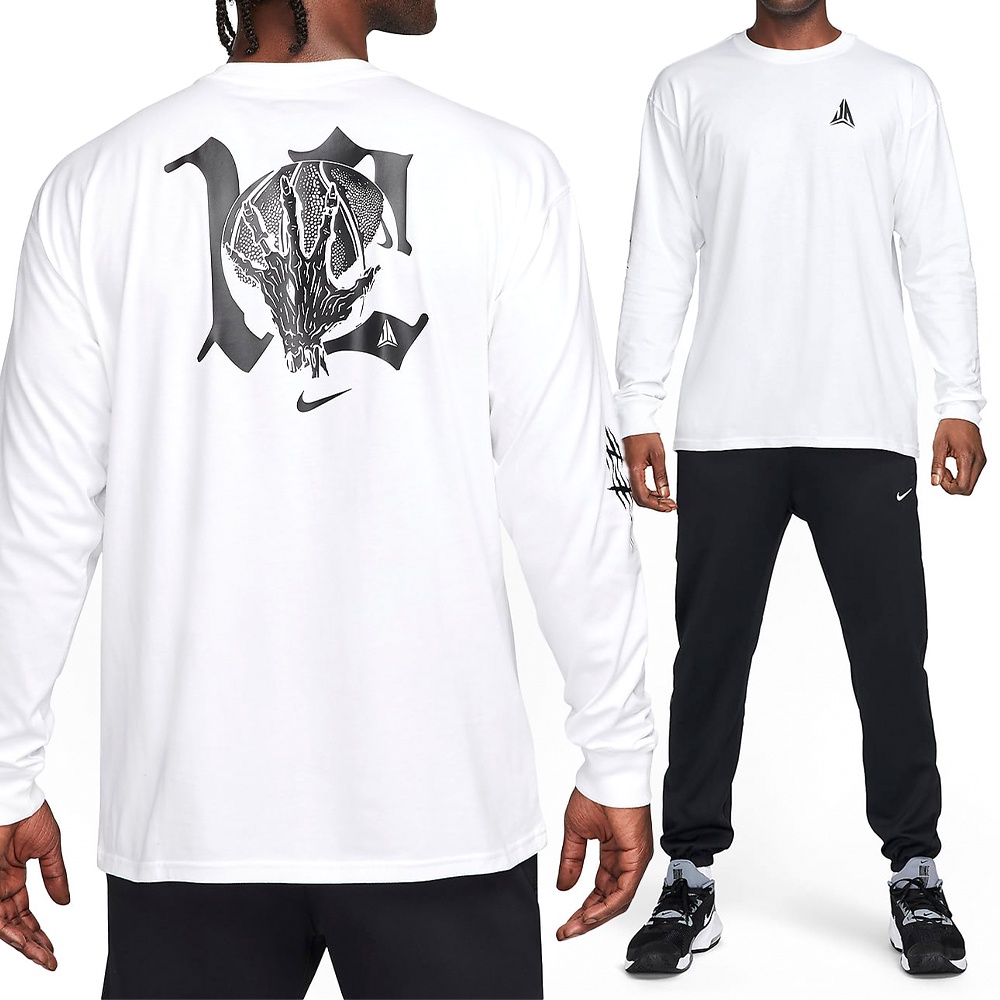 White nike long sleeve on sale top