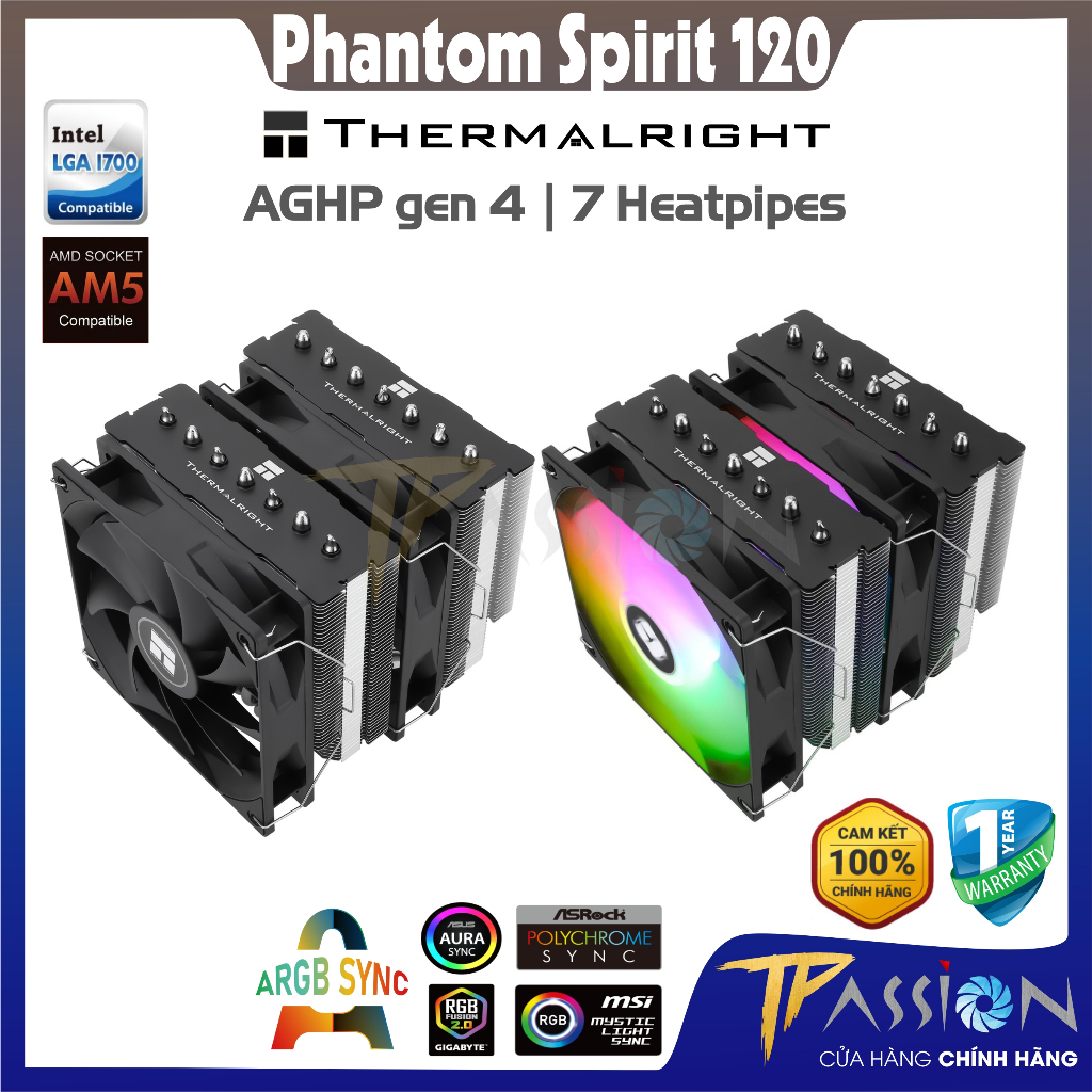 Thermalright Phantom Spirit 120 SE ARGB High-Performance CPU